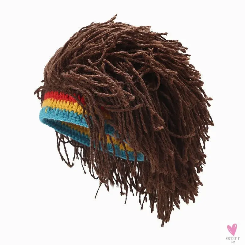 Headband Wig/Cap, Beanie Hat, Handmade Cap, Reggae Style Dreadlocks, Unisex, Synthetic Fibers Headband Wig/Cap