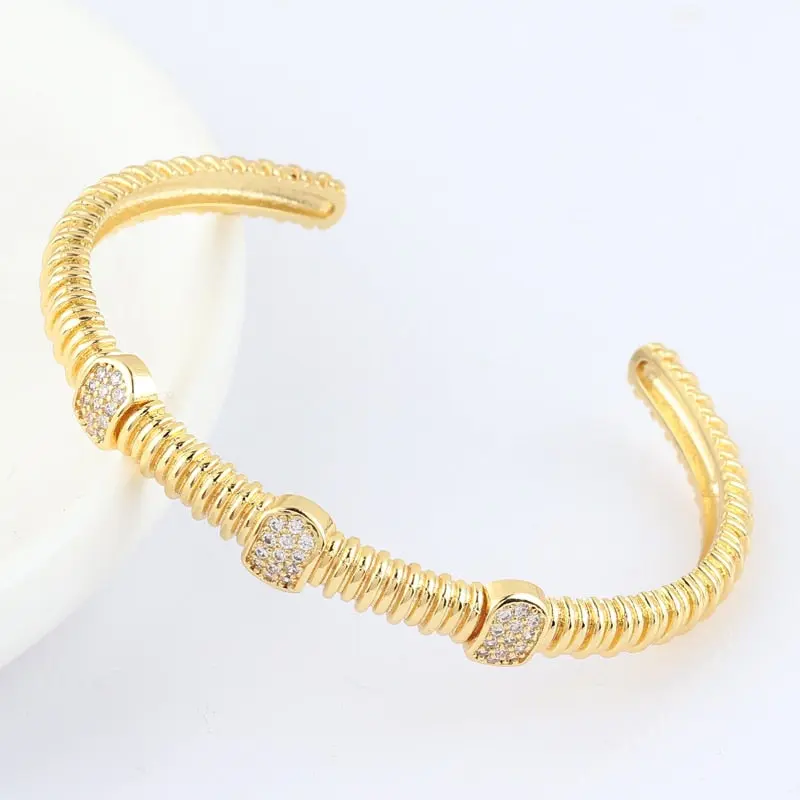 Gold Filled Baguette Cubic Zirconia Bracelet for Women and Girls - Rainbow Luxury jewelry - Tennis Style