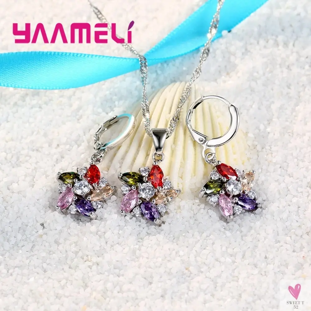 925 Sterling Silver Color Pendant Necklace/Earrings, Romantic Ethnic Style Windmill Shape  for Women & Girls