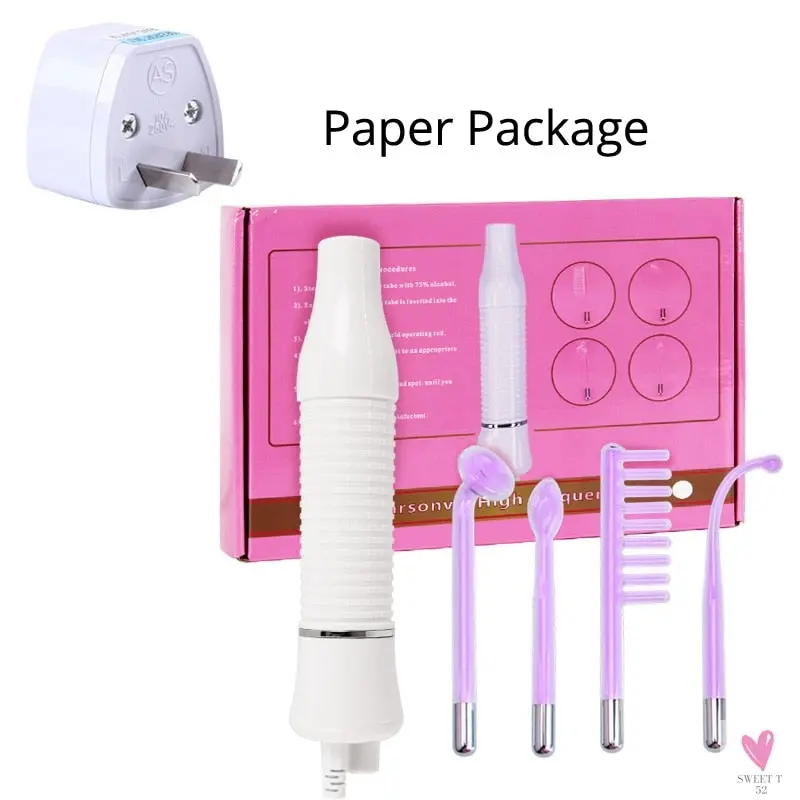 High Frequency Facial Machine, Remove Wrinkles, Acne Tool, Skin Beauty Spa, Electrotherapy Wand Glass  for Women