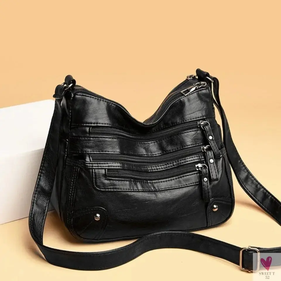 Multi-Layer Luxury PU Leather Casual Cross Body Shoulder Bags for Women & Girls - High Quality Soft PU Leather Crossbody Messenger Bags
