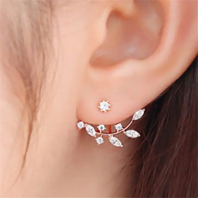 Simulated Pearl/Crystal Stud Earrings In Intricate Patterns for Women and Girls
