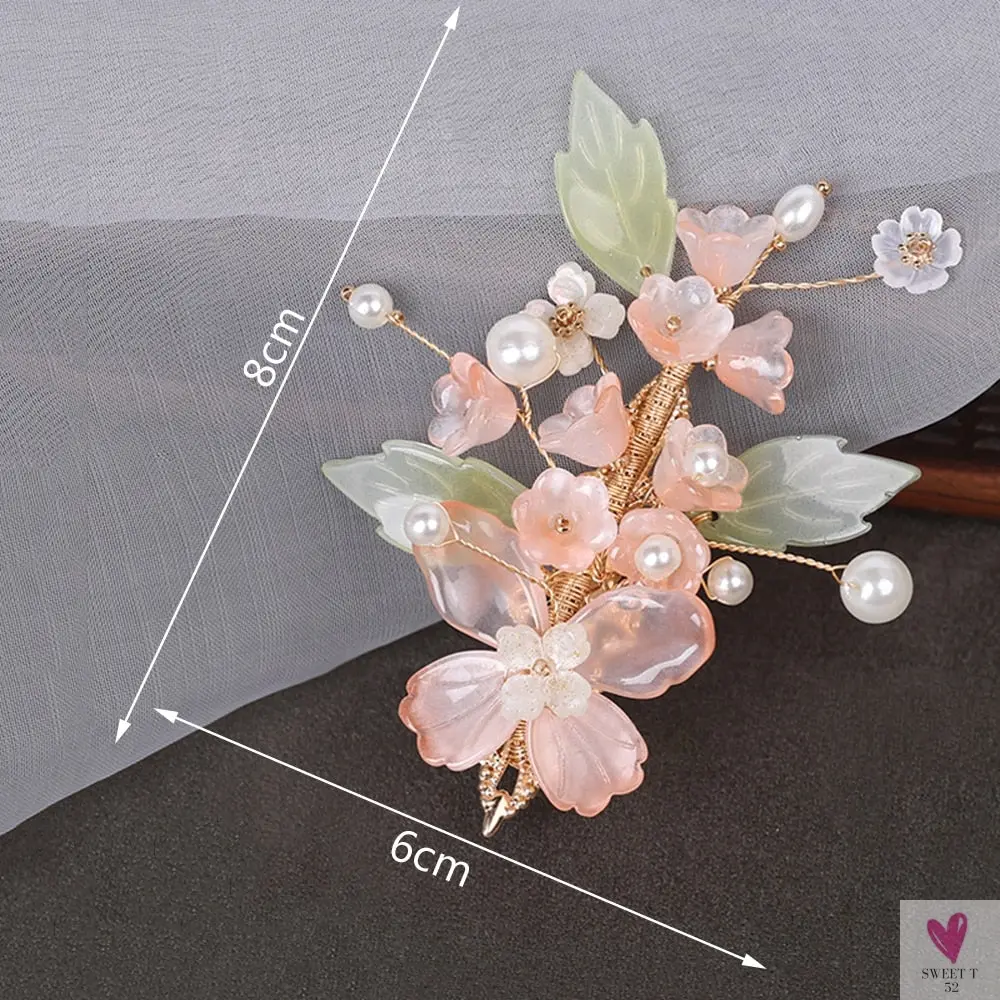 Handmade Acrylic Flower Style Hair Clip for Women and Girls - Chic Hair Jewelry