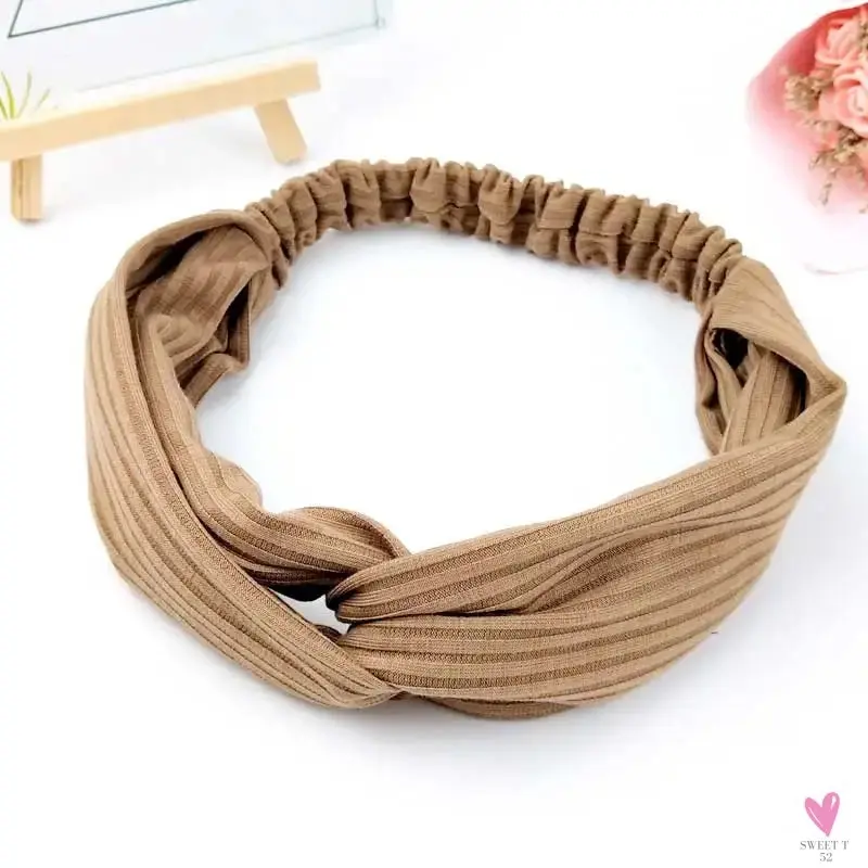 Scrunchies - Women's Knotted Turban Hair Accessories for Girls, Headband Turban/Elastic Hairband/Head Wrap/Striped  Hair Scrunchies