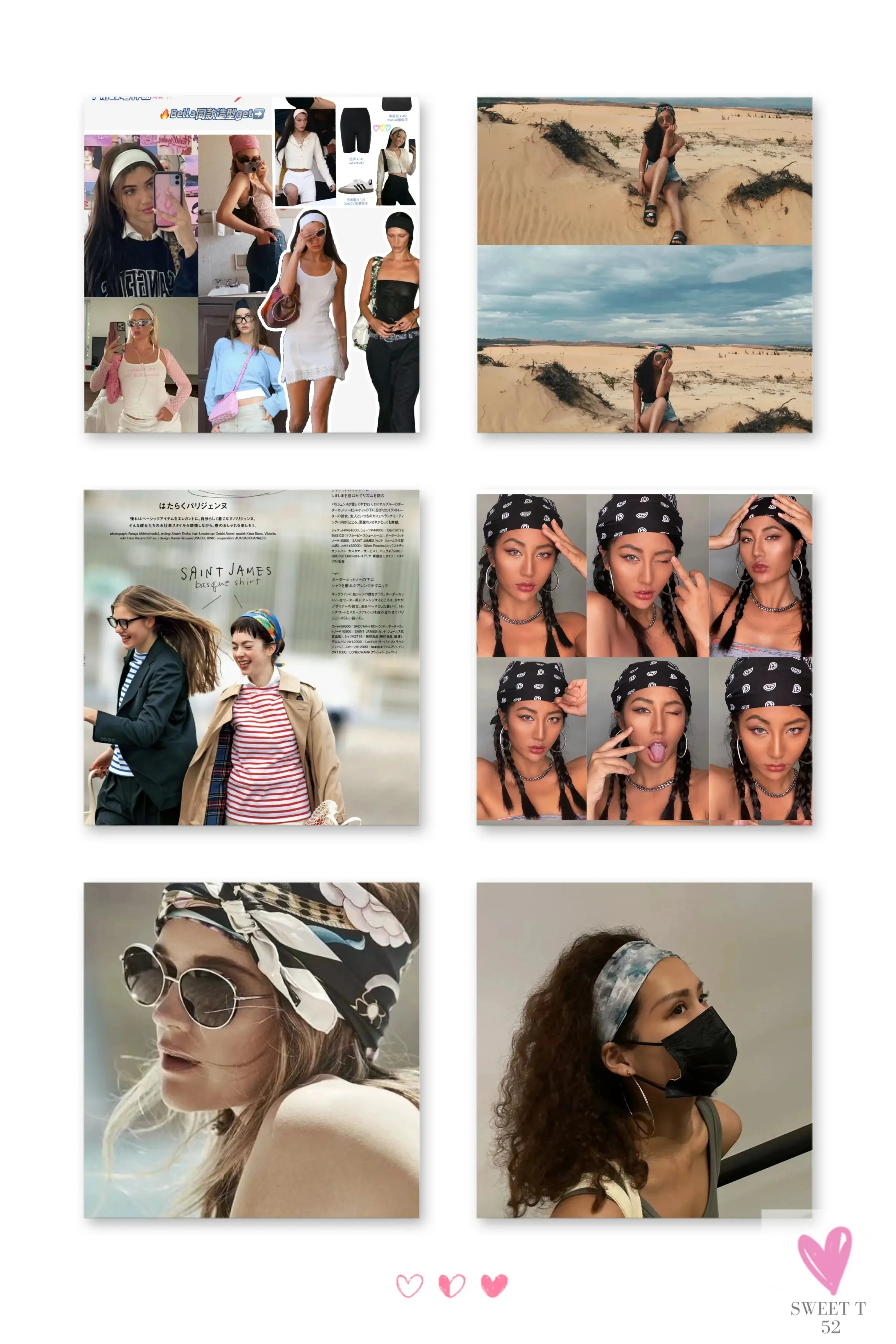 African and Bohemian Twisted Wide Cotton Stretch Headbands for Women & Girls - Headwrap/Turban Headwear, Bandana Headbands