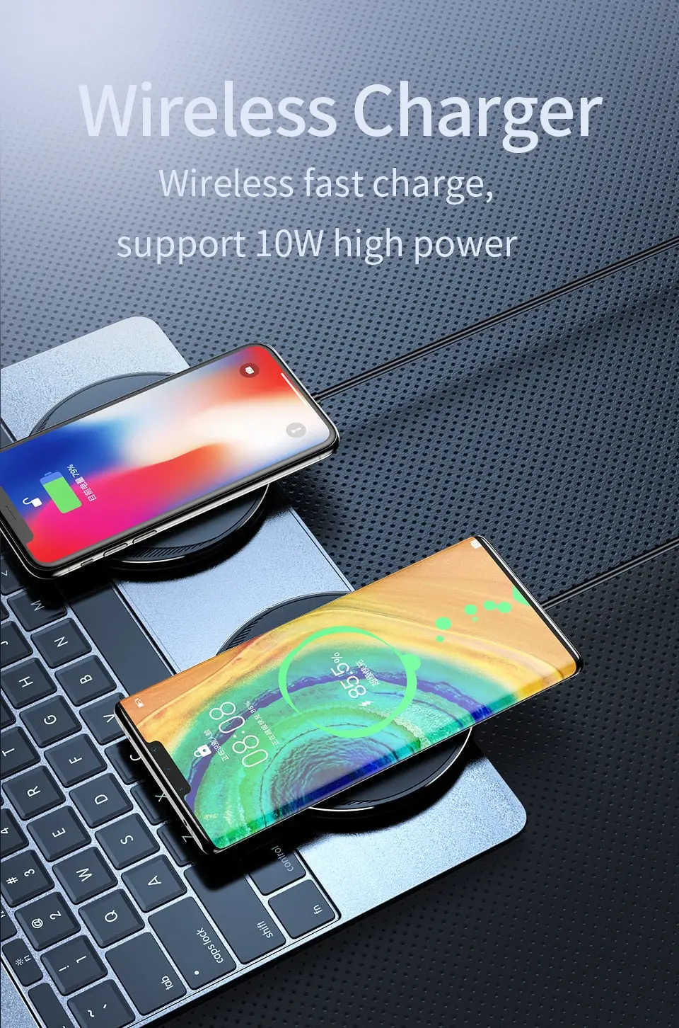 Quick Wireless Charger, USB Type, Mobile Phone -10 W Wireless Charger