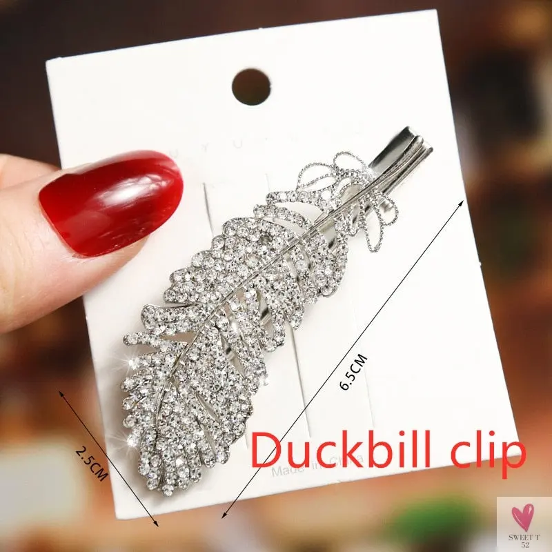Rhinestone/Pearl Hairpins/Hair Clips in Geometric Patterns for Women & Girls