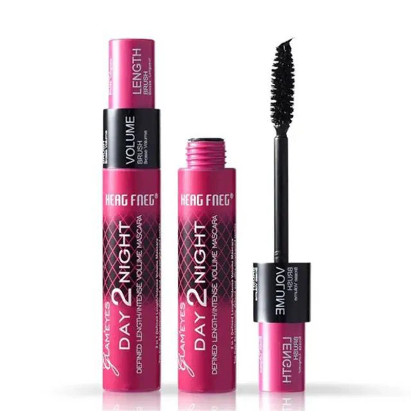 Black Curled Lashes Mascara - Lengthens Eyelashes, Extra Volume, Long Lasting Waterproof Natural, Quick Drying Female Makeup
