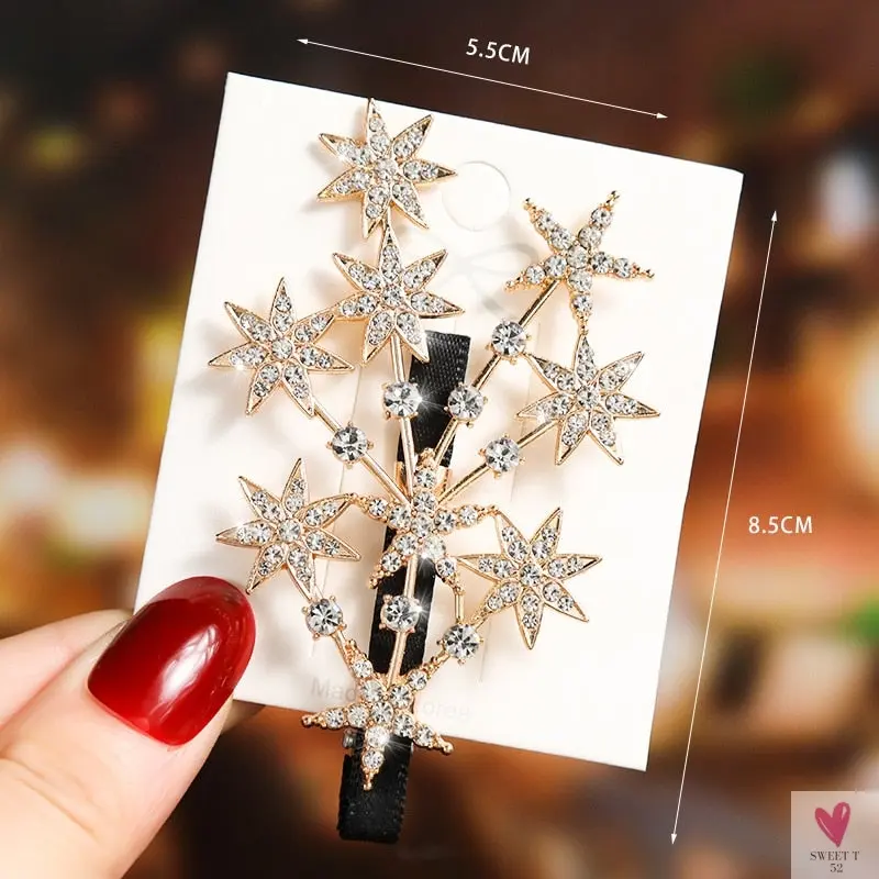 Rhinestone/Pearl Hairpins/Hair Clips in Geometric Patterns for Women & Girls