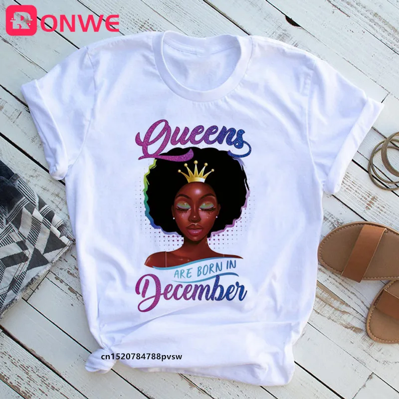 Beautiful African Lady Women T-shirt Girl Sisters Black Lives Matter Funny 90S Print Tops Tee,Drop Ship