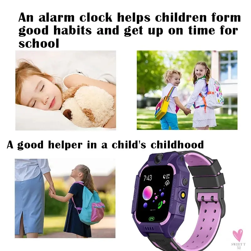 Children's Smart Watch - LBS location tracking, camera, phone, chat, games, SOS