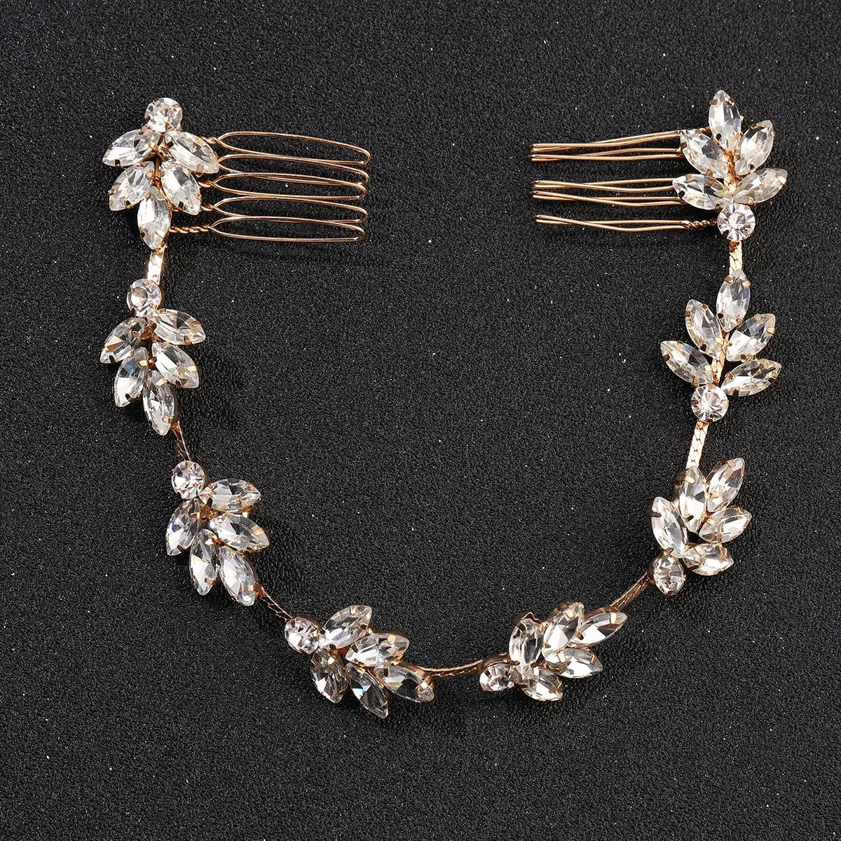 Silver/Gold/Pearl/Rhinestone Hair Accessories, Crystal Bridal Headdress/Hair Combs for Women & Girls