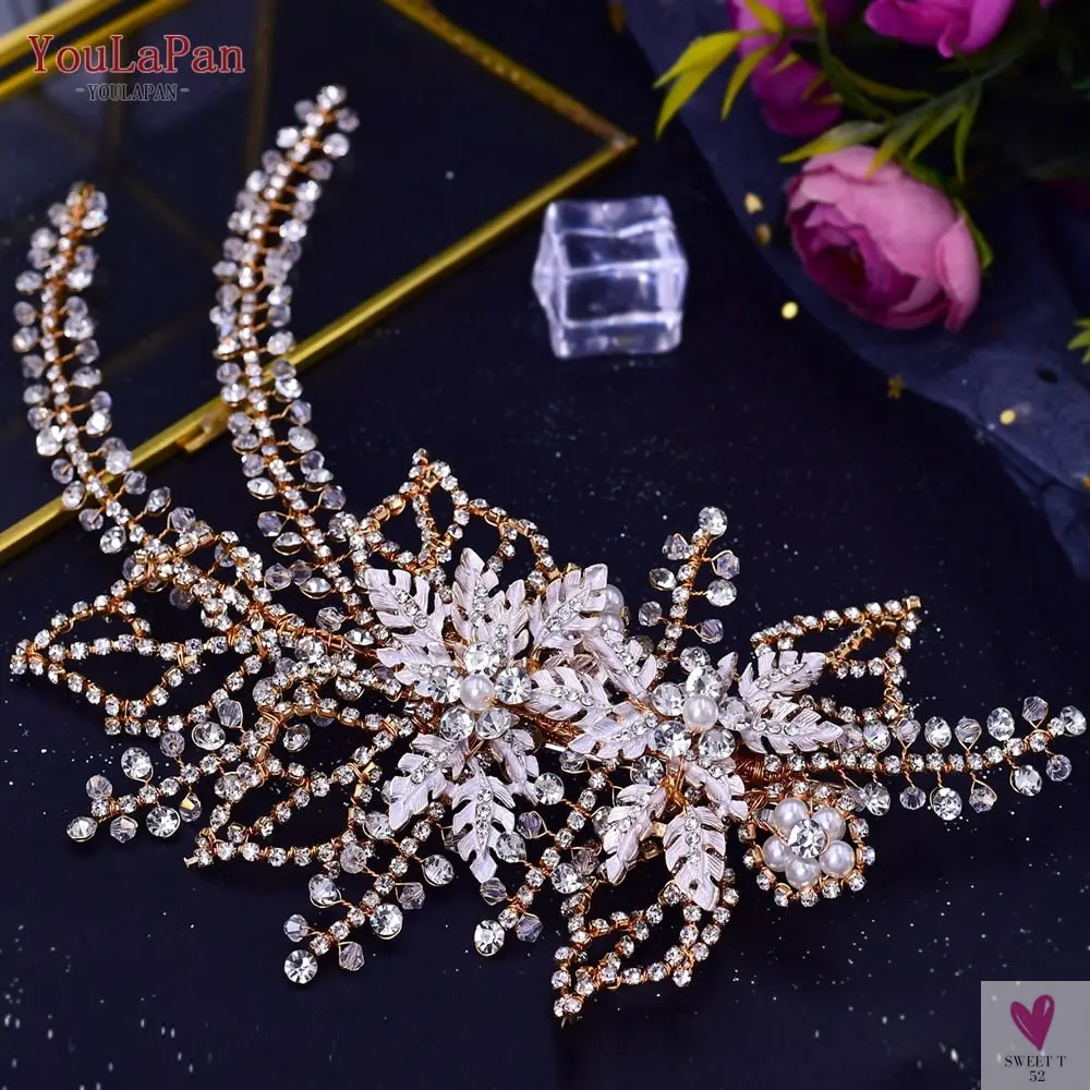 Shiny Bridal Headdress - Luxury Wedding Headband - Women's Hair Accessories, Queen Headpiece, Party, Banquet Headwear