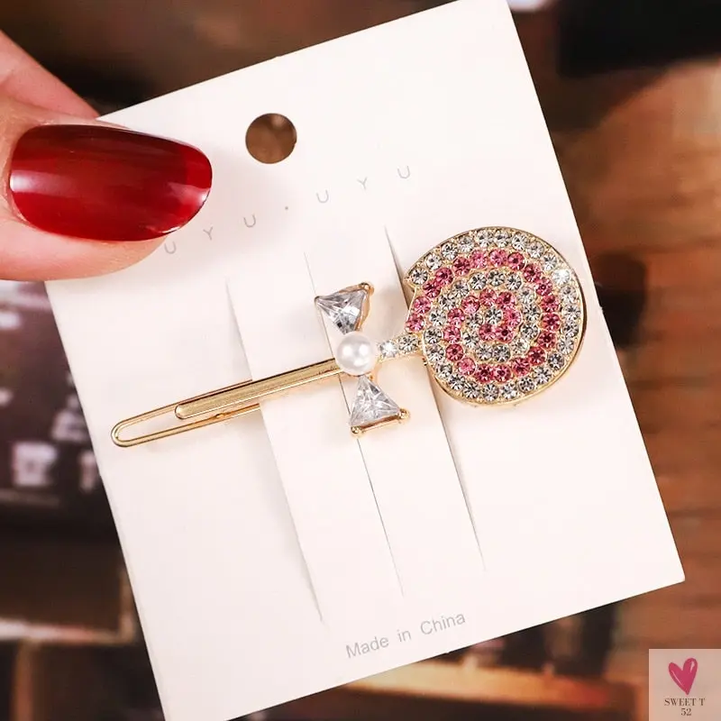 Rhinestone/Pearl Hairpins/Hair Clips in Geometric Patterns for Women & Girls