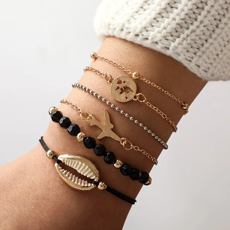Shell Bracelets in Chain Link style (Lobster Clasp) for Women and Girls