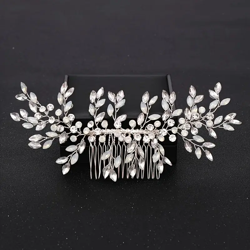 Luxury Crystal Pearl Flower Hair Comb/Headband/Tiara For Women & Girls - Bridal Wedding Hair Accessories/Hair Jewelry