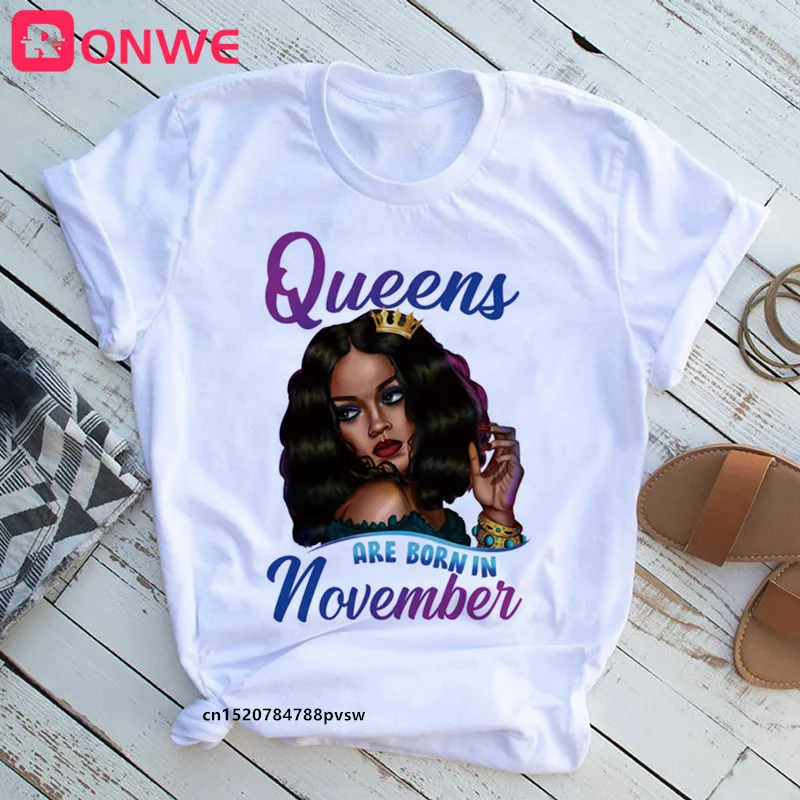 Beautiful African Lady Women T-shirt Girl Sisters Black Lives Matter Funny 90S Print Tops Tee,Drop Ship