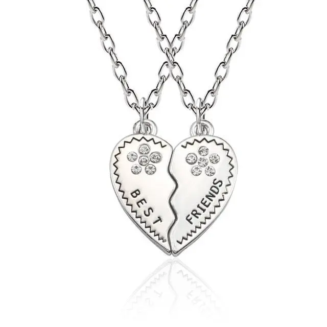 Best Friend Pendant Necklace - Big Sis, Middle Sis and Little Sis - Girls