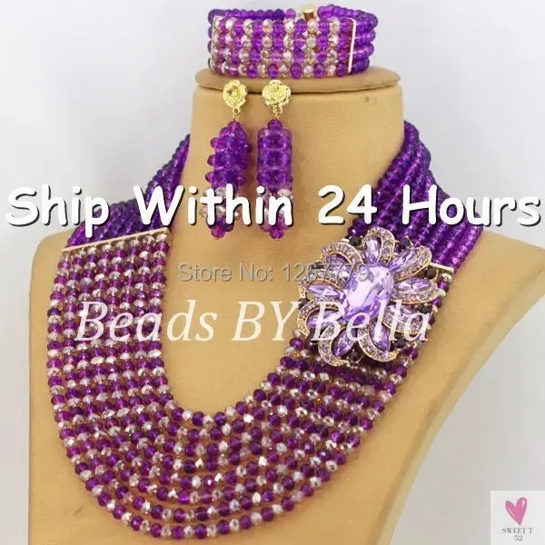 African Beads Jewelry Set - Nigerian Wedding African Beads Jewelry