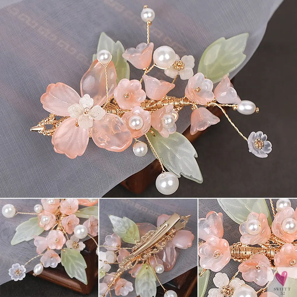 Handmade Acrylic Flower Style Hair Clip for Women and Girls - Chic Hair Jewelry