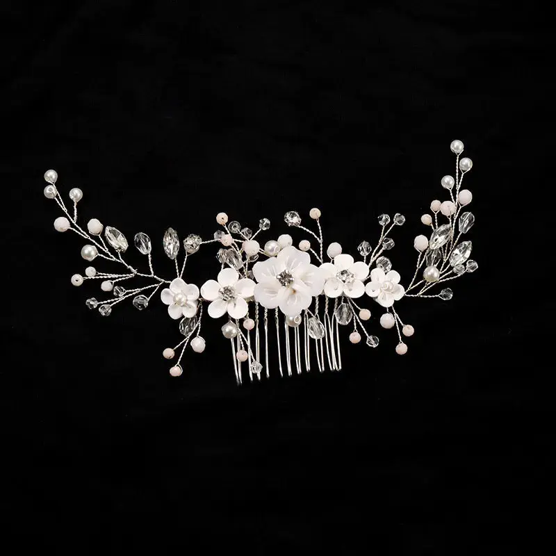 Silver/Gold/Pearl/Rhinestone Hair Accessories, Crystal Bridal Headdress/Hair Combs for Women & Girls