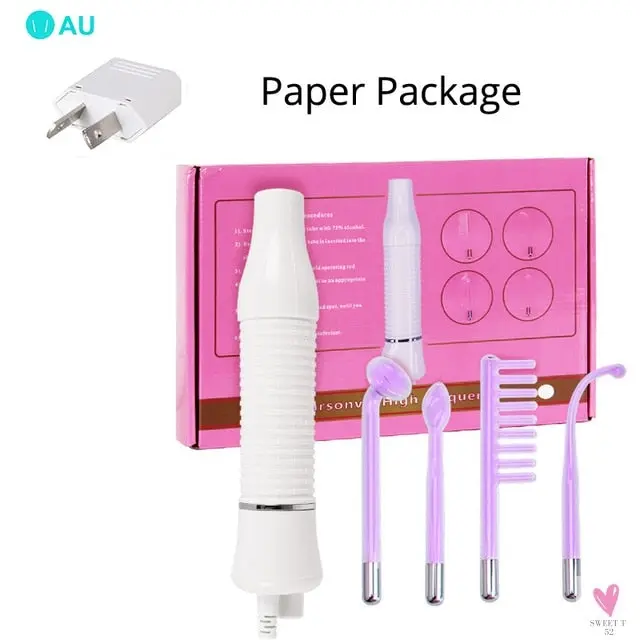 High Frequency Facial Machine, Remove Wrinkles, Acne Tool, Skin Beauty Spa, Electrotherapy Wand Glass  for Women