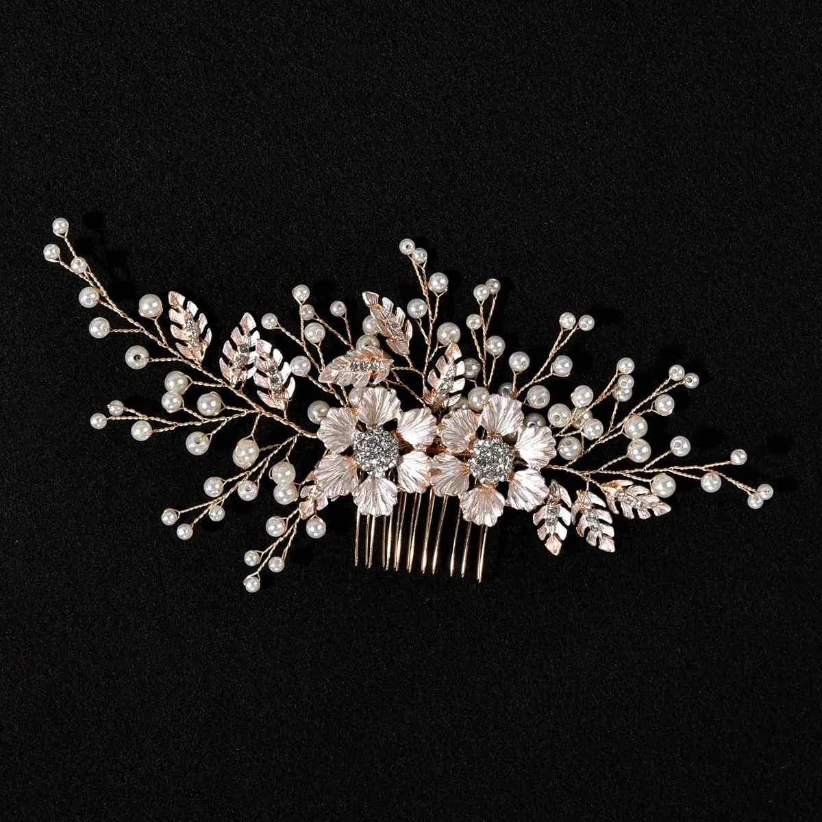 Silver/Gold/Pearl/Rhinestone Hair Accessories, Crystal Bridal Headdress/Hair Combs for Women & Girls