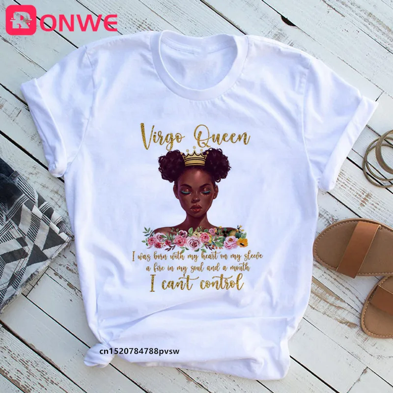 Beautiful African Lady Women T-shirt Girl Sisters Black Lives Matter Funny 90S Print Tops Tee,Drop Ship