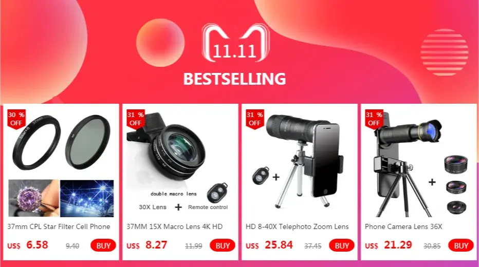 37MM 15X Macro Lens 4K HD Professional Photography Phone Camera Lens - 30X Macro Lens for Smartphone