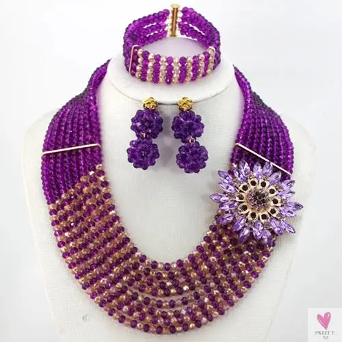 African Beads Jewelry Set - Nigerian Wedding African Beads Jewelry