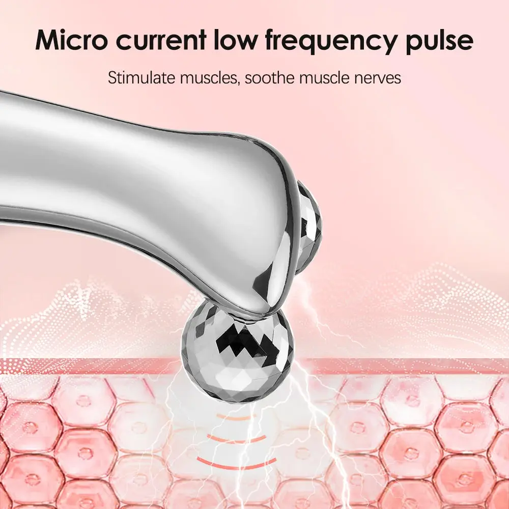 Electric Facial Micro-current Beauty Device, Face Lift Roller/Massager/Skin Tightening