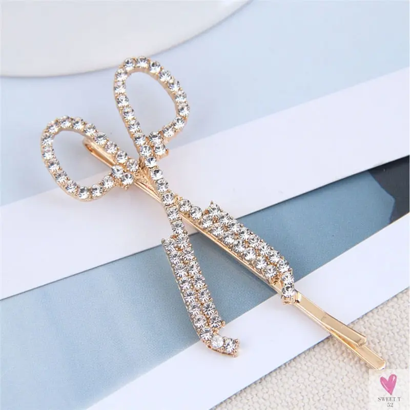 Luxury Crystal Hair Pin/Clip Sets for Women and Girls - 1 to 3 Pieces in Gold or Silver