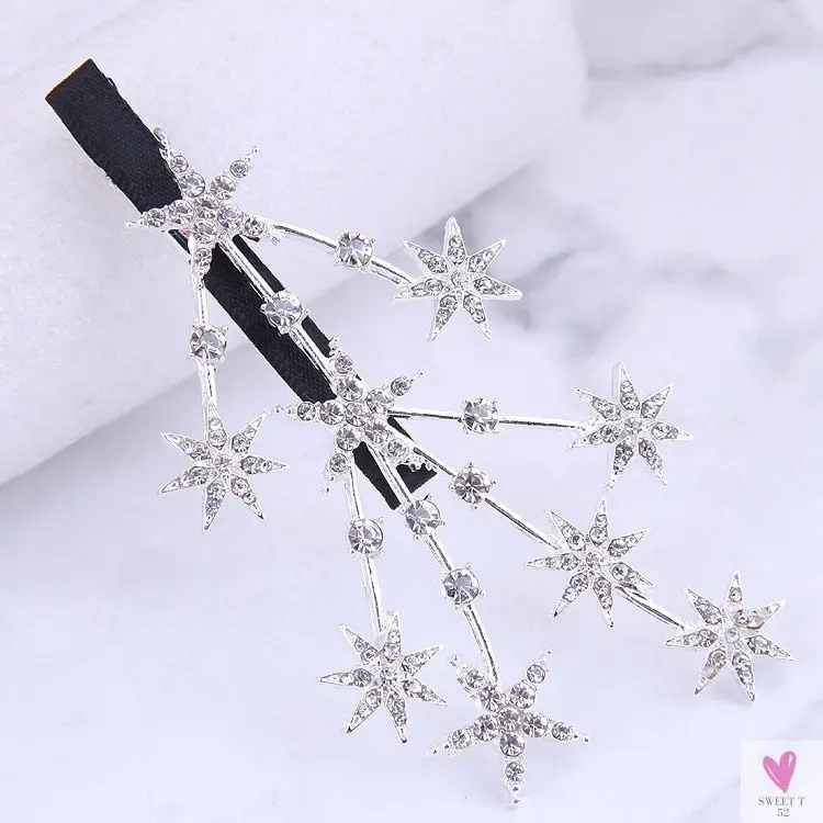 Luxury Crystal Hair Pin/Clip Sets for Women and Girls - 1 to 3 Pieces in Gold or Silver
