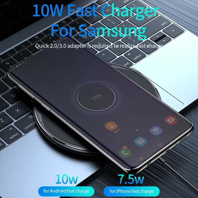 Quick Wireless Charger, USB Type, Mobile Phone -10 W Wireless Charger