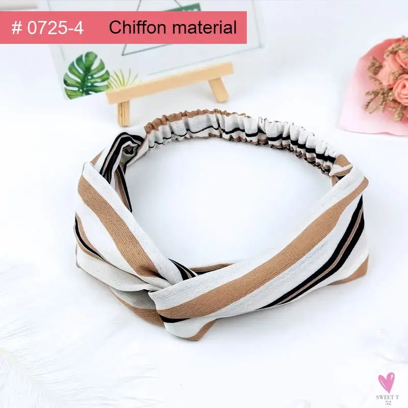 Scrunchies - Women's Knotted Turban Hair Accessories for Girls, Headband Turban/Elastic Hairband/Head Wrap/Striped  Hair Scrunchies