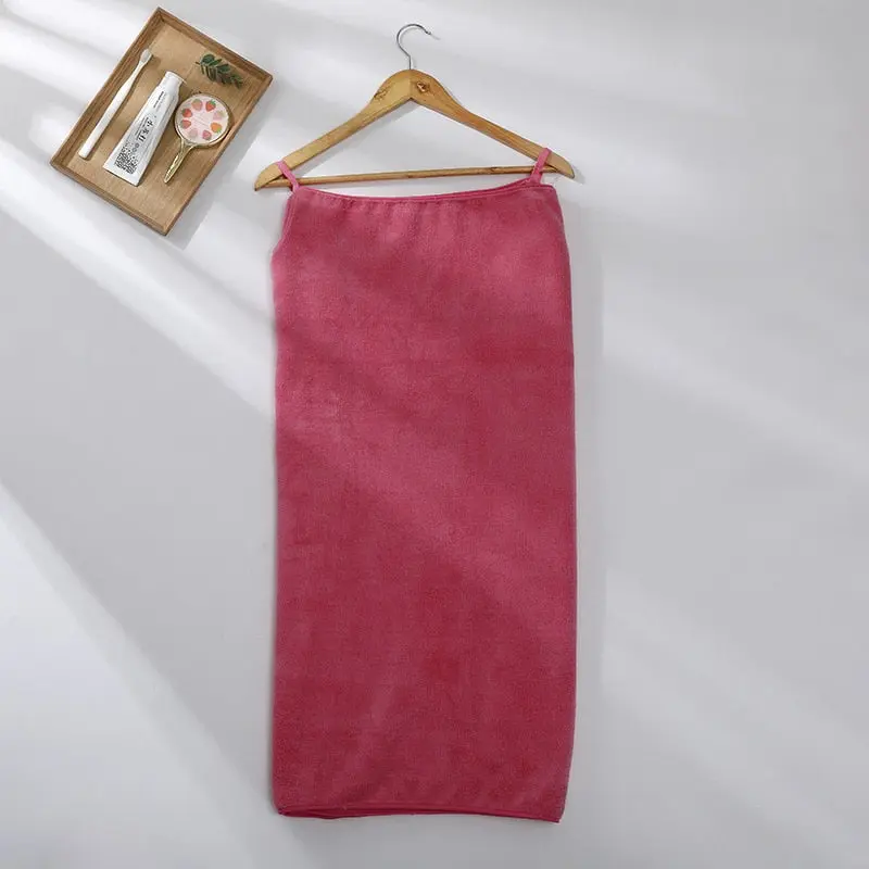 Bath Towel Robe for Women & Girls - Soft and Wearable, Fast Drying in Solid Colors