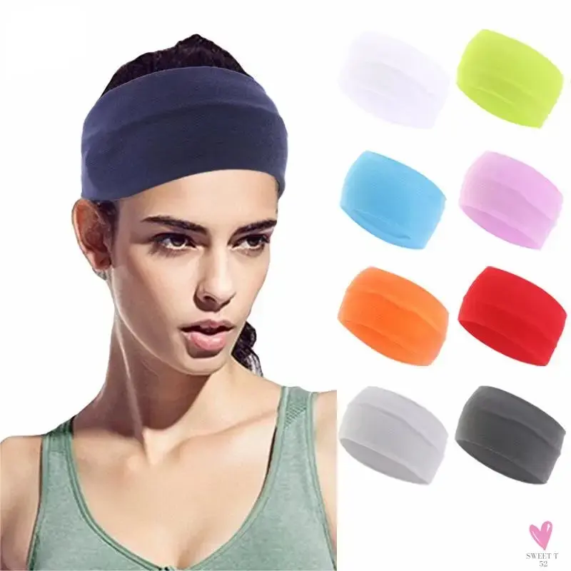 Unisex Sports/Yoga Elastic Widened Headband for Workouts and Gym Classes