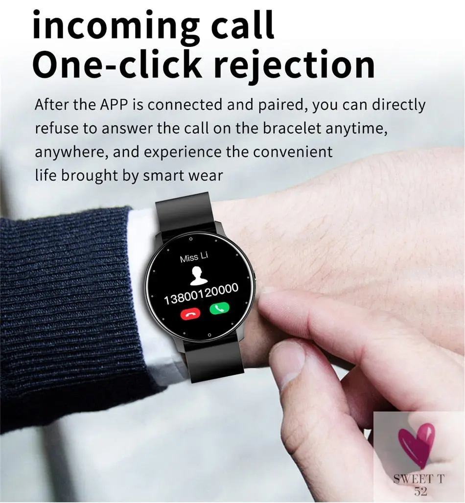 Sports Smart Watch for Men/Women, Fitness Tracker, Sleep Tracker, Heart Rate, Blood Pressure, Alarm & More