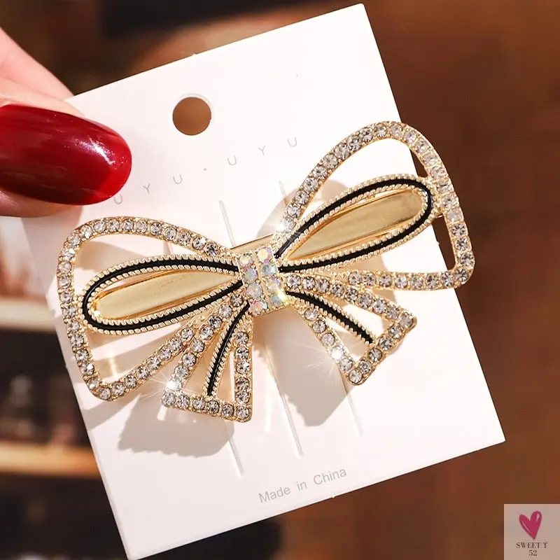 Rhinestone/Pearl Hairpins/Hair Clips in Geometric Patterns for Women & Girls