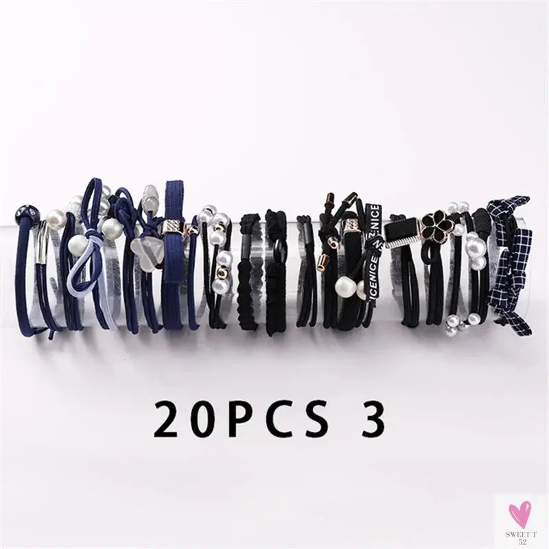 Teens Scrunchy Elastic Hair Bands/Ponytail Holder for Girls - Rubber Rope Ties, Gum Headwear, Scrunchies, Hair Accessories