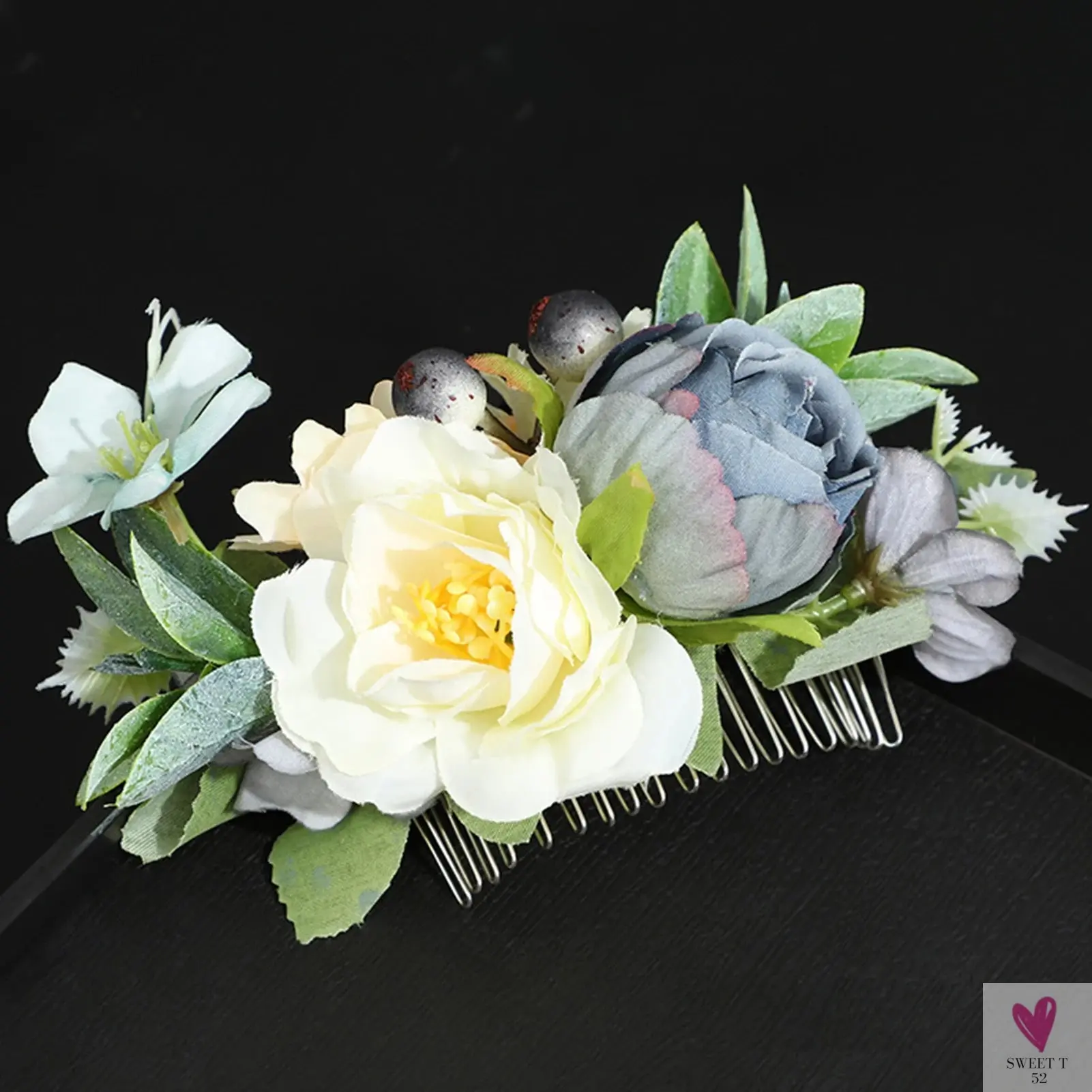 Floral Hair Combs for Summer Weddings, Festivals, Concerts, Holidays - Hair Accessoires for Women & Girlsl