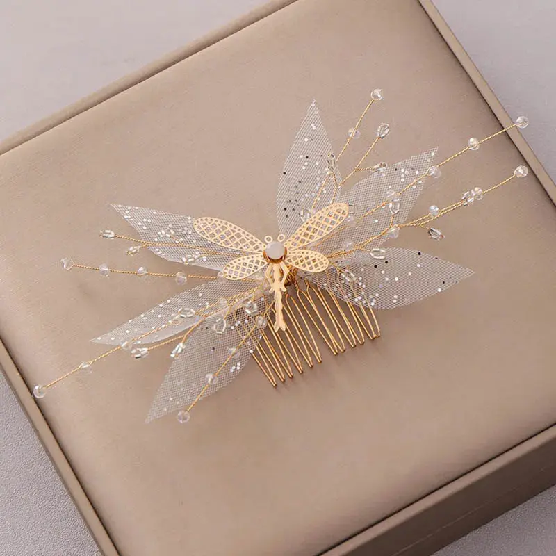 Silver/Gold/Pearl/Rhinestone Hair Accessories, Crystal Bridal Headdress/Hair Combs for Women & Girls