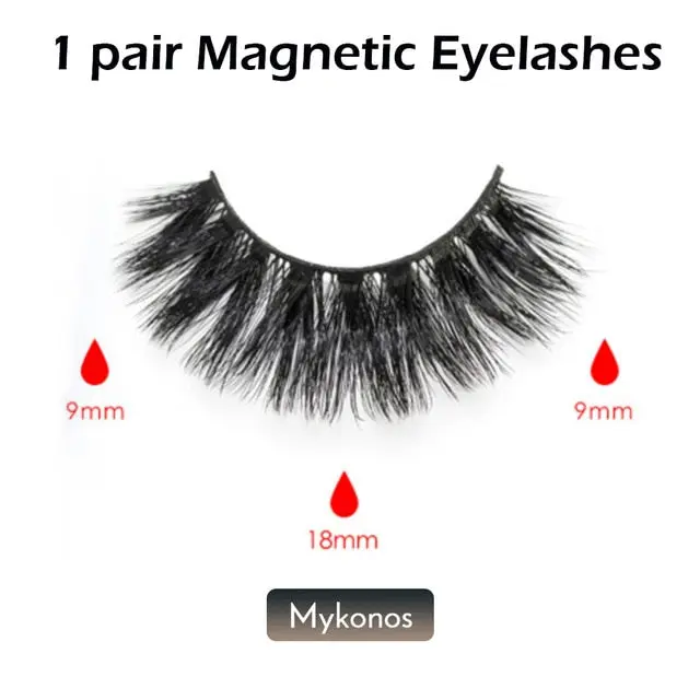 Double Layer Magnetic False Eyelashes & Eye Liner With Tweezers for Women and Girls