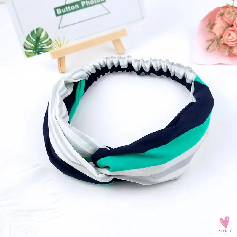 Scrunchies - Women's Knotted Turban Hair Accessories for Girls, Headband Turban/Elastic Hairband/Head Wrap/Striped  Hair Scrunchies