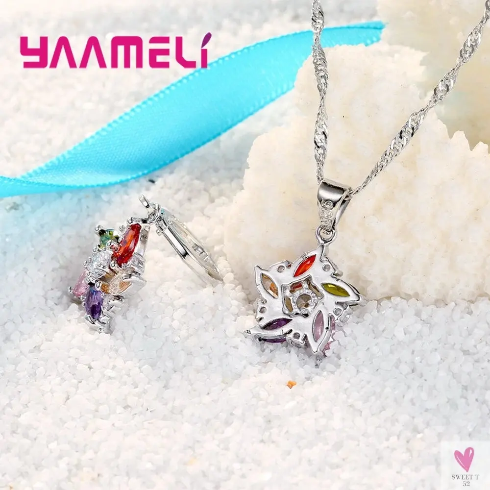925 Sterling Silver Color Pendant Necklace/Earrings, Romantic Ethnic Style Windmill Shape  for Women & Girls