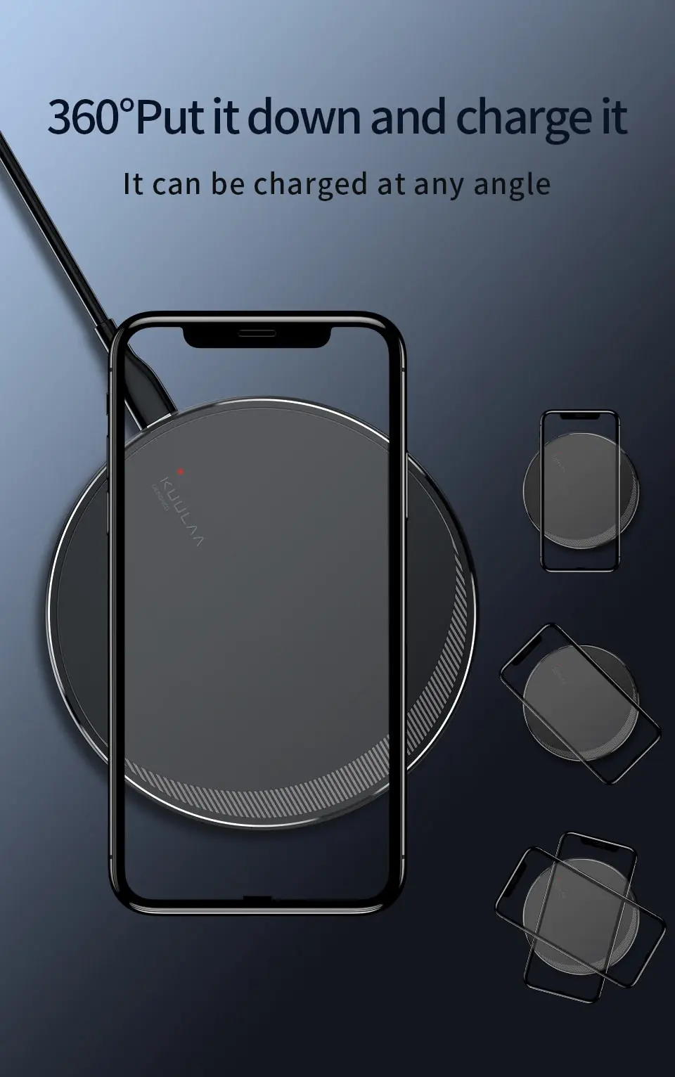 Quick Wireless Charger, USB Type, Mobile Phone -10 W Wireless Charger