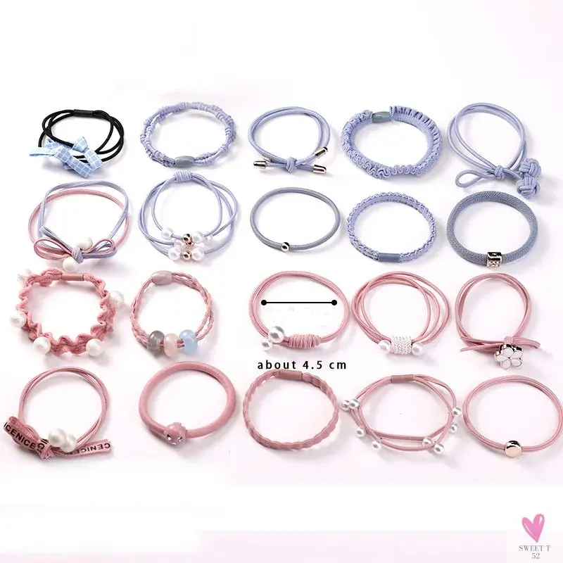 Teens Scrunchy Elastic Hair Bands/Ponytail Holder for Girls - Rubber Rope Ties, Gum Headwear, Scrunchies, Hair Accessories