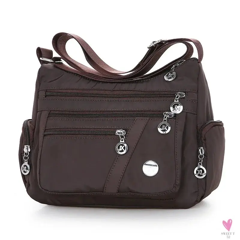 Waterproof Shoulder Bag - Women's Casual Crossbody Bag - Multifunction Shopping Handbag