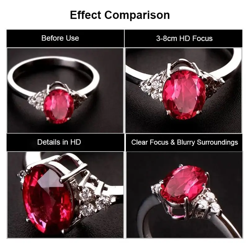 37MM 15X Macro Lens 4K HD Professional Photography Phone Camera Lens - 30X Macro Lens for Smartphone