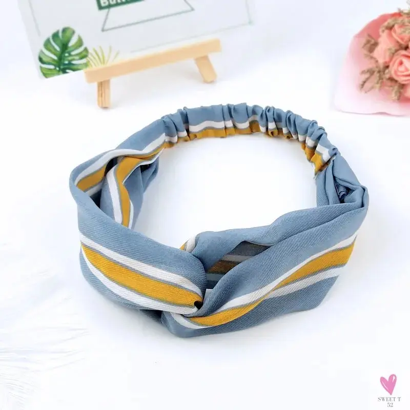 Scrunchies - Women's Knotted Turban Hair Accessories for Girls, Headband Turban/Elastic Hairband/Head Wrap/Striped  Hair Scrunchies